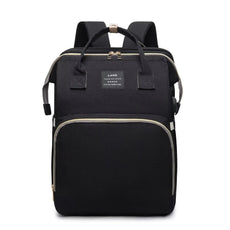 Maternity Diaper Bag with Foldable Baby Crib & Changing Mat