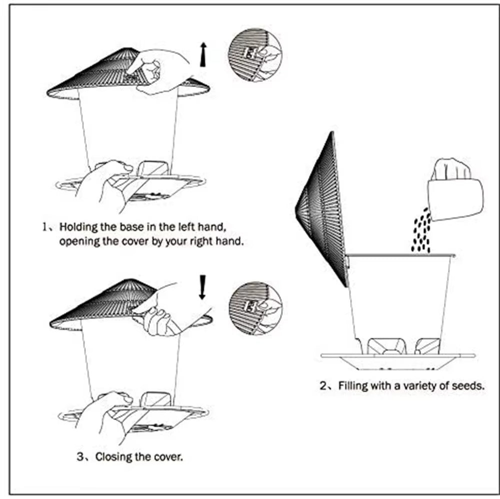 Automatic Bird Feeder 🐦✨ - Outdoor Nut Dispenser 🌰