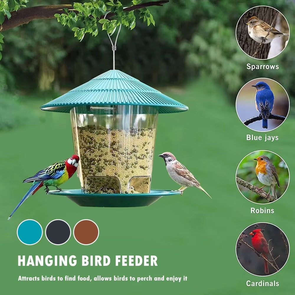 Automatic Bird Feeder 🐦✨ - Outdoor Nut Dispenser 🌰